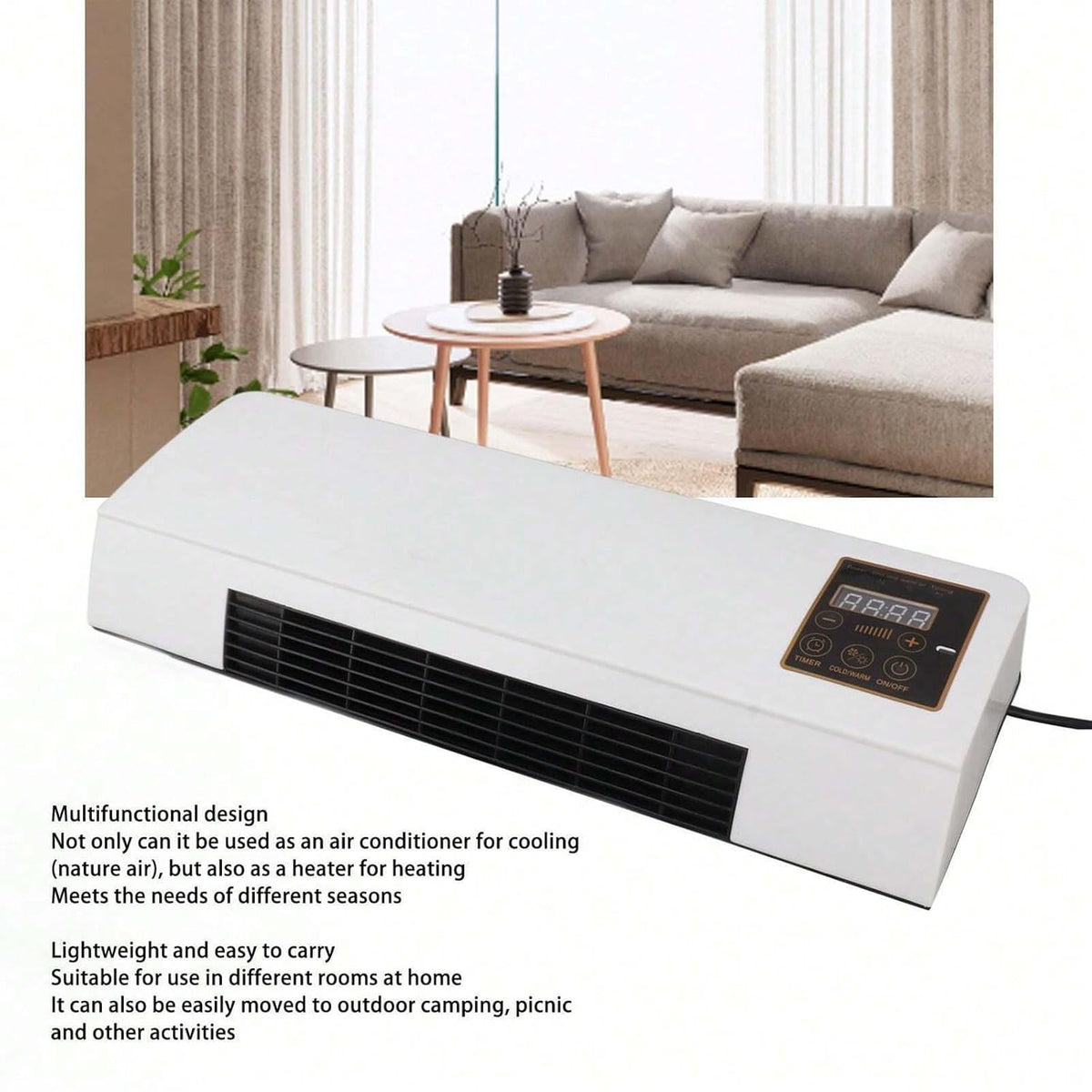 A Wall Mounted Mobile Air Conditioner & Heater.