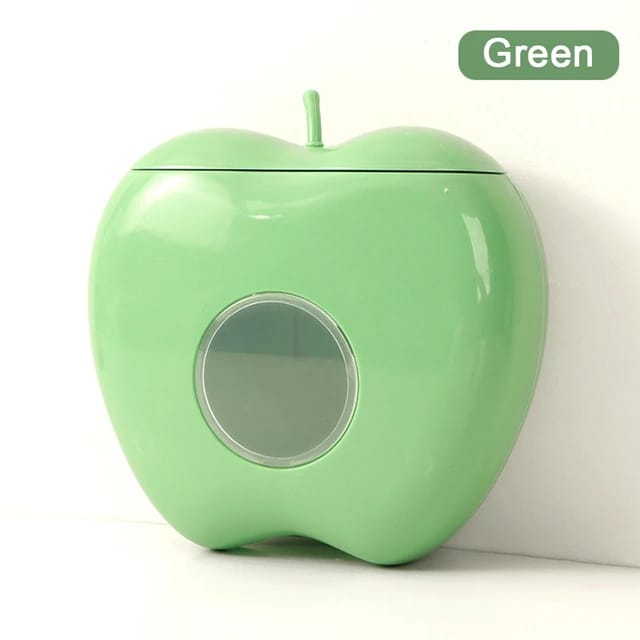 Wall Mounted Plastic Wrap Storage Box in Green Color.