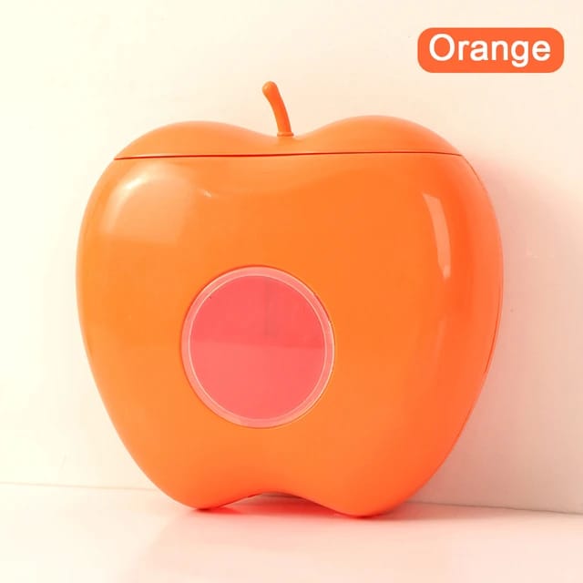 Wall Mounted Plastic Wrap Storage Box in Orange Color.