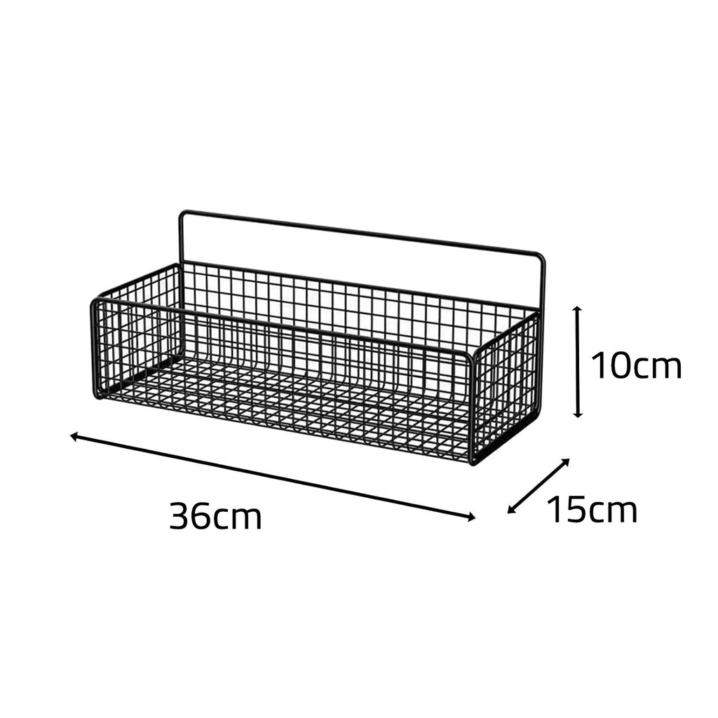 Wall Mounted Storage Basket – Hanging Shelf Rack for Kitchen & Bathroom Wall Mounted Storage Basket – Hanging Shelf Rack for Kitchen & Bathroom