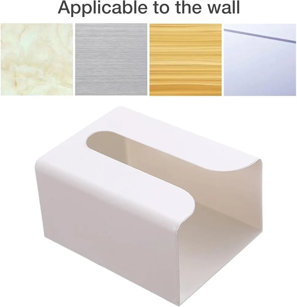 A Wall Mounted Tissue Box Holder Dispenser Rack.