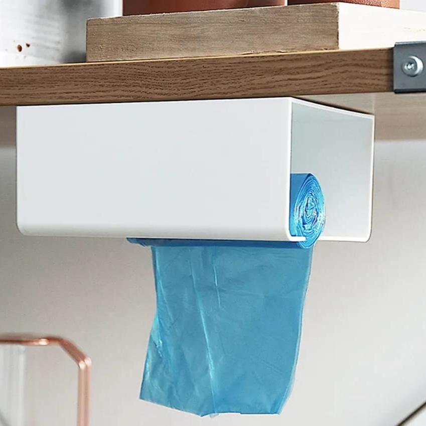 Tissue Box Rack Wall Mounted Tissue Box Holder Dispenser Rack for Kitchen, Bathroom, B