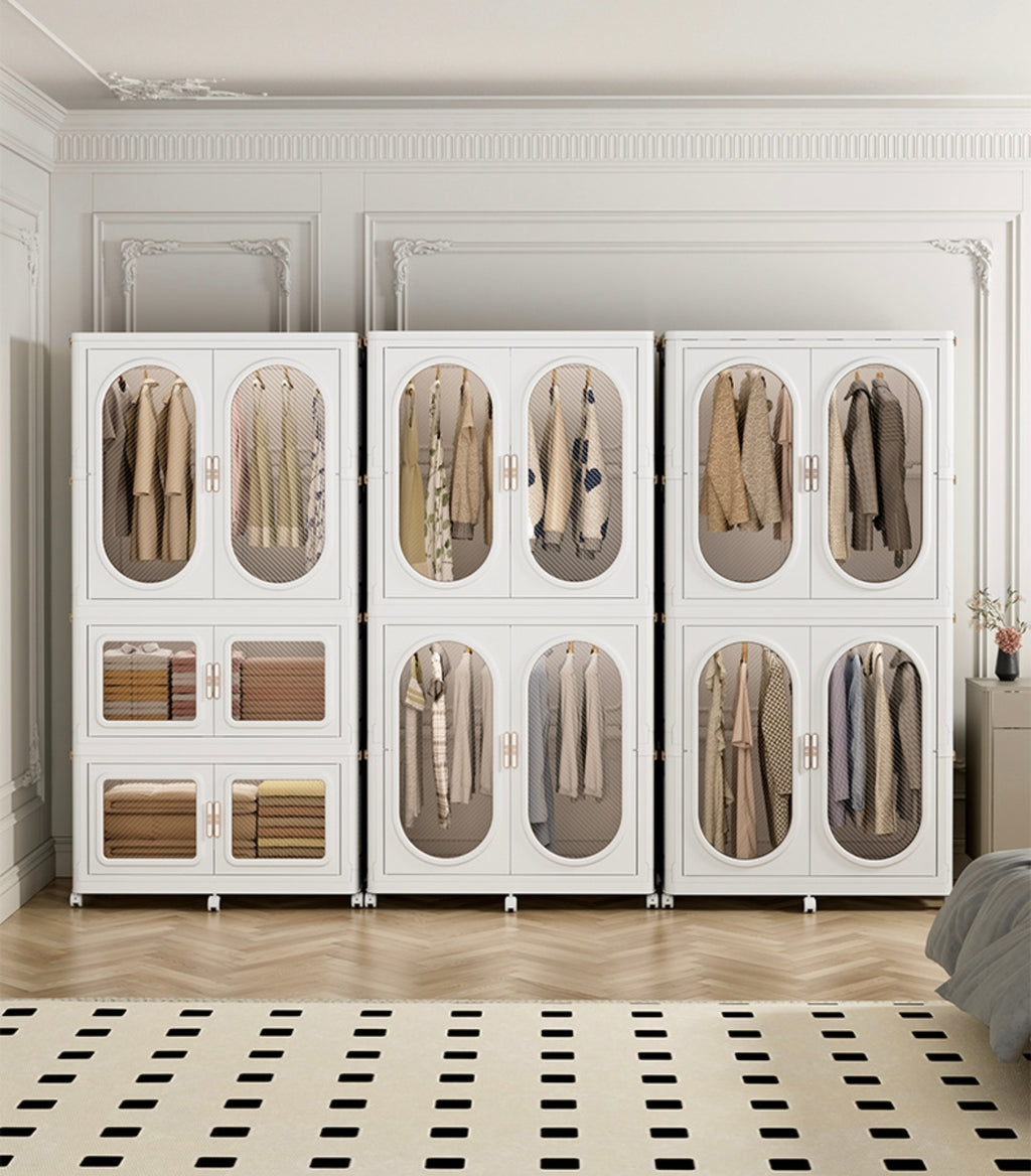 Wardrobe Storage Cabinet Shelf Bins – Household Closet Organizer Rack Stand Wardrobe Storage Cabinet Shelf Bins – Household Closet Organizer Rack Stand
