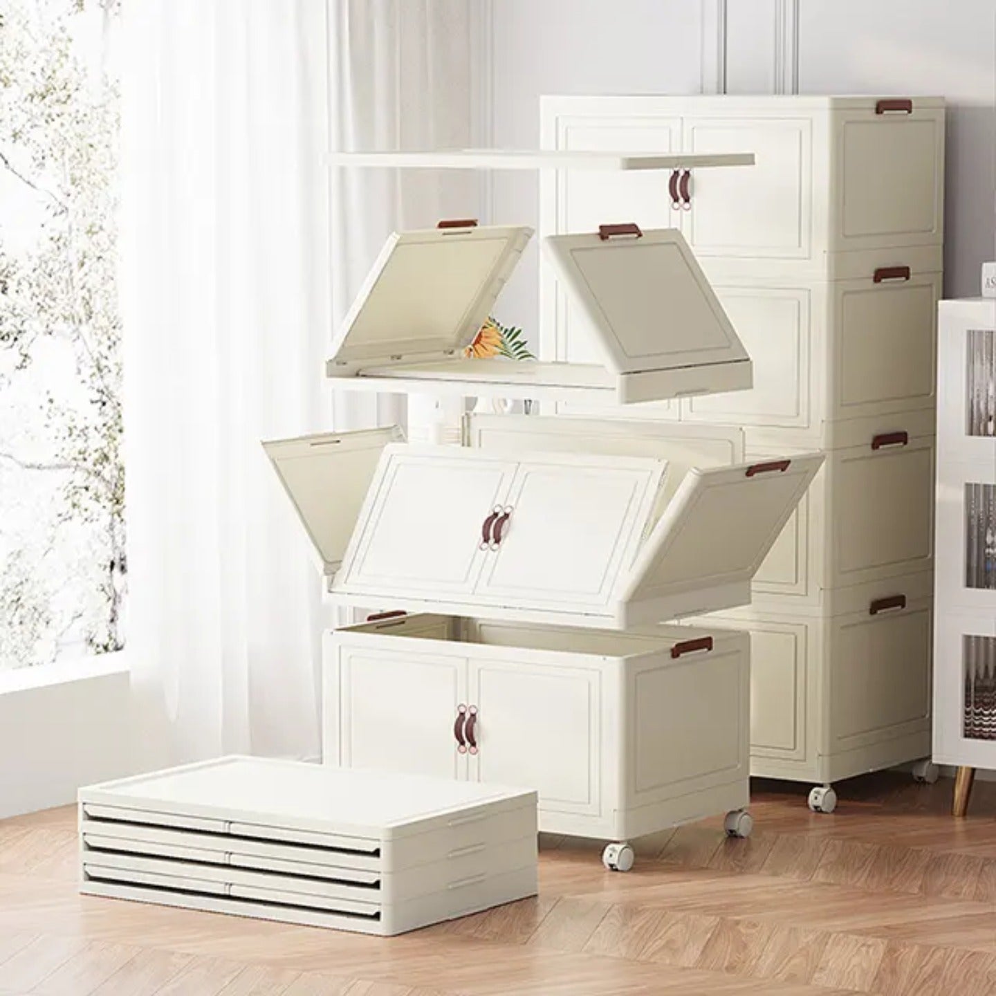 Installing Of Wardrobe Storage Cabinet.