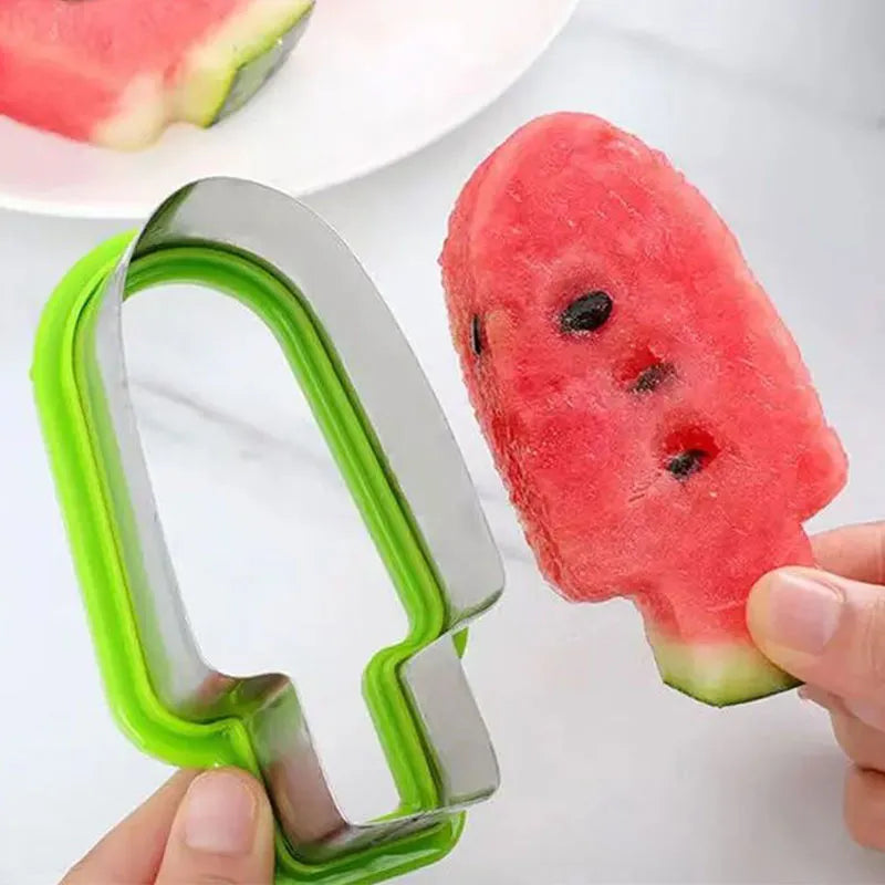 Creative Watermelon Slicer Ice Cream Popsicle Shape Cutter Mold Tool - Usage