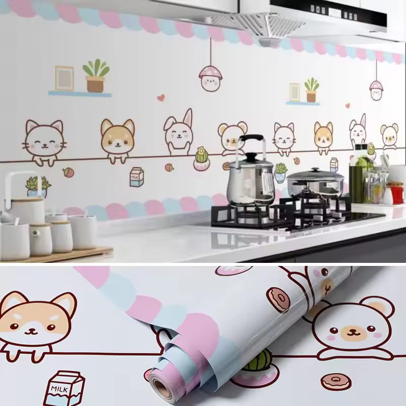 Waterproof Self Adhesive Oil Proof Kitchen Bathroom Wallpaper Sticker Waterproof Self Adhesive Oil Proof Kitchen Bathroom Wallpaper Sticker