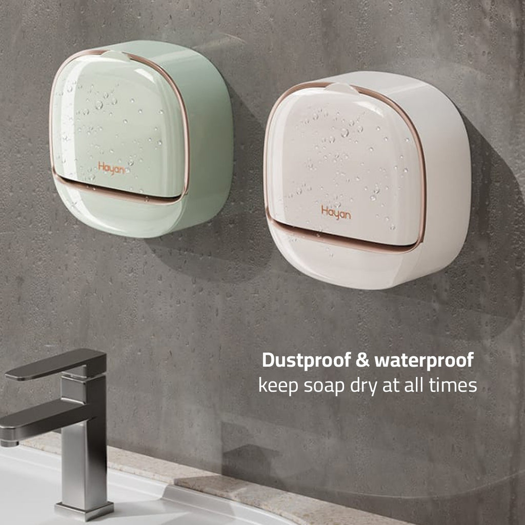 Drainable Wall Mounted Soap Box, Waterproof Soap Holder, Soap Dish Rack