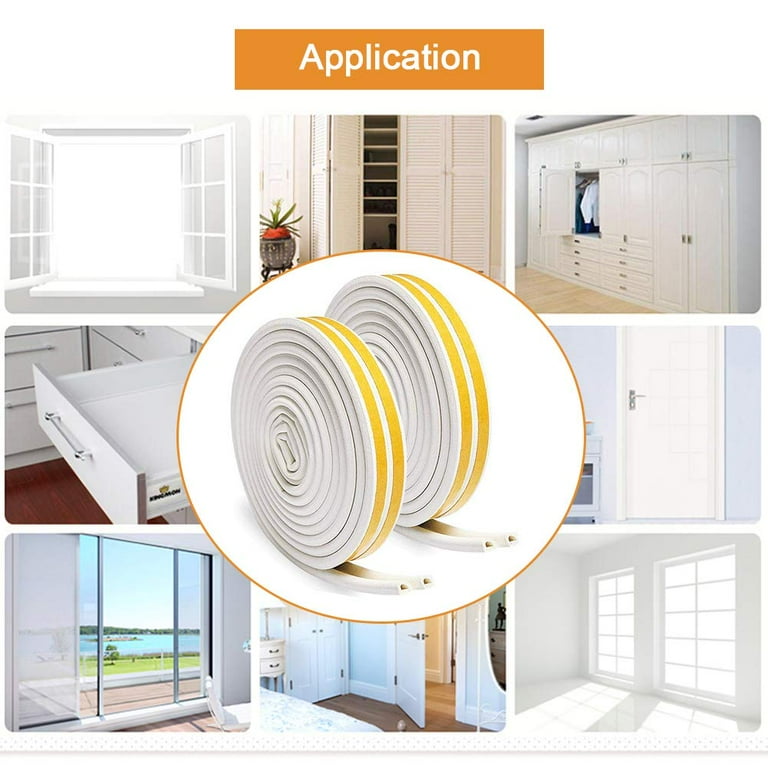 Application Of Weather Stripping Door Tape.