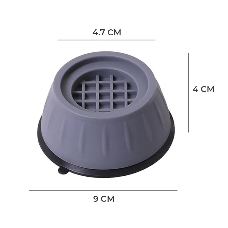 Showcasing a Washing Machine Foot Pads with its size 