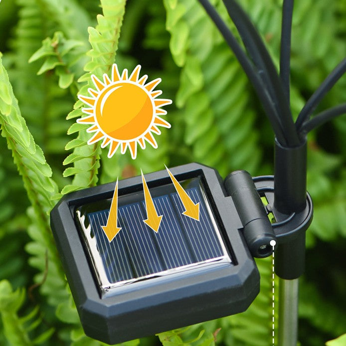  مصباح حدائق خارجي بتقنية الطاقة الشمسية ومقاوم للماء (بدون تكلفة كهرباء)