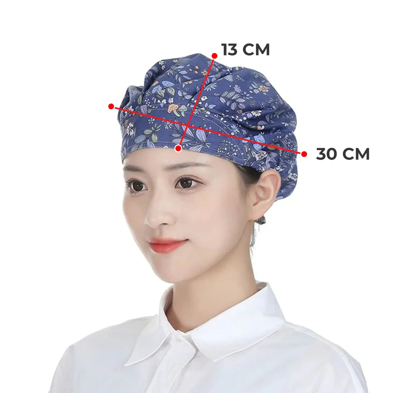 Kitchen Household Adjustable Cooking Chef Cap for Women with its size