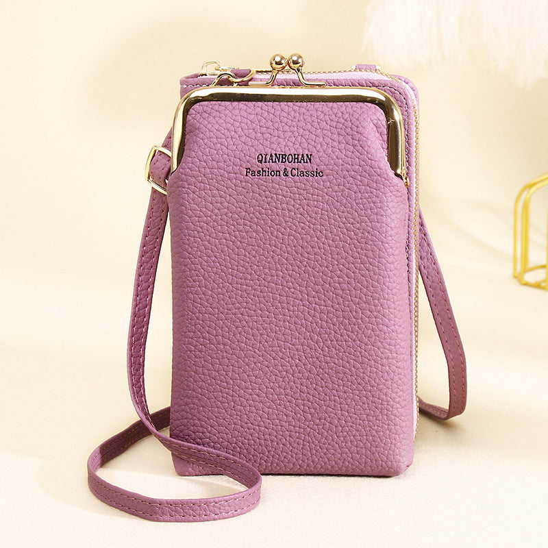 Vertical One Shoulder Mobile Phone Case Wallet Purse Bag with Adjustable Strap For Women Vertical One Shoulder Mobile Phone Case Wallet Purse Bag with Adjustable Strap For Women