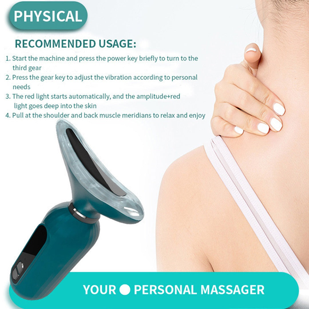 High Frequency Vibration Skin Rejuvenation Device in dark green color