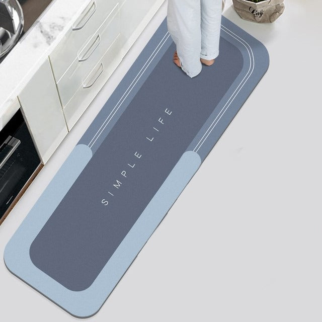 Super Absorbent Quick Dry Non-Slip Floor Mat for Kitchen, Bathroom, Bathtub