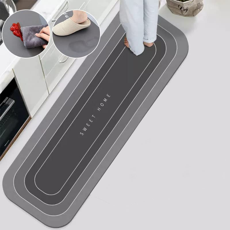 2023 Floor mat, absorbent silicone, household kitchen mat - AliExpress