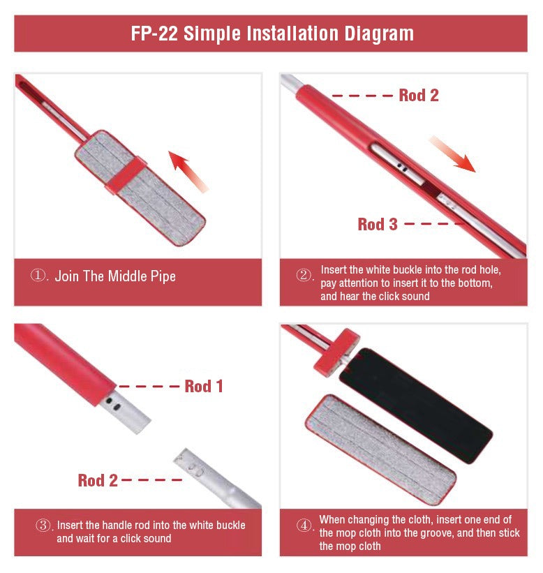 Virtual installation of Hands-Free Spray Mop with Self-Wringing Function
