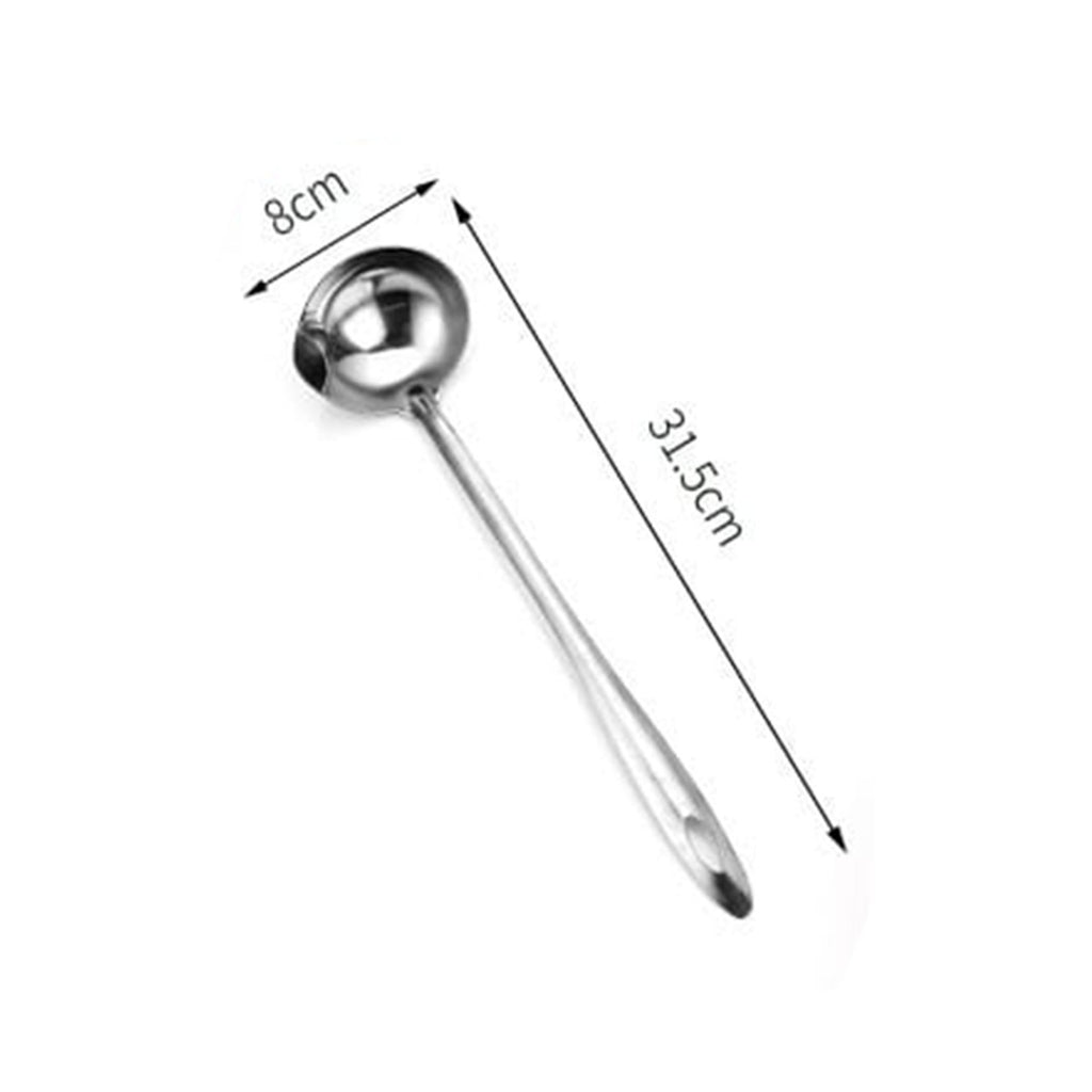 Stainless Steel Oil Separating Skimmer Spoon Stainless Steel Oil Separating Skimmer Spoon