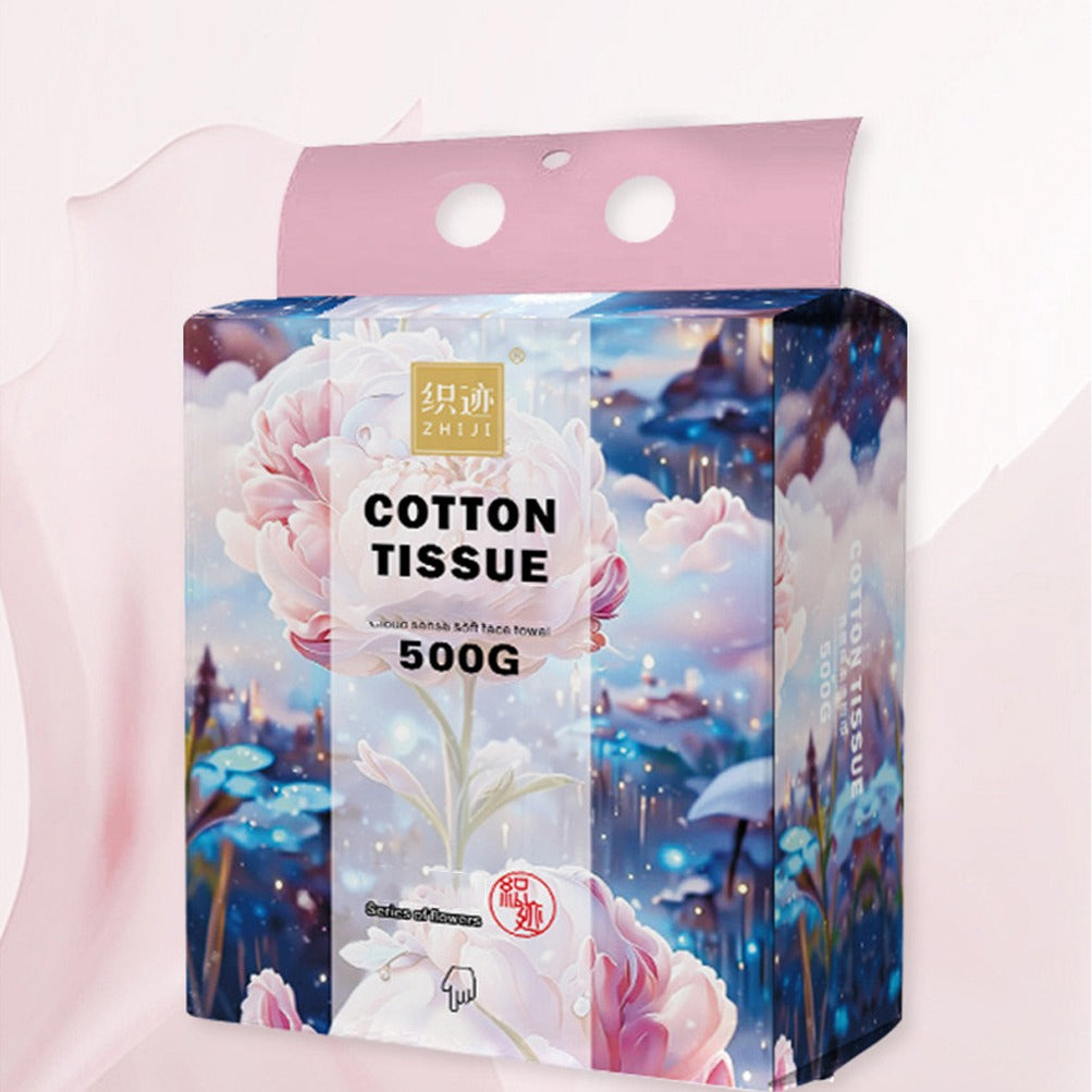 Showcasing Cotton Disposable Dry Tissue Wipes
