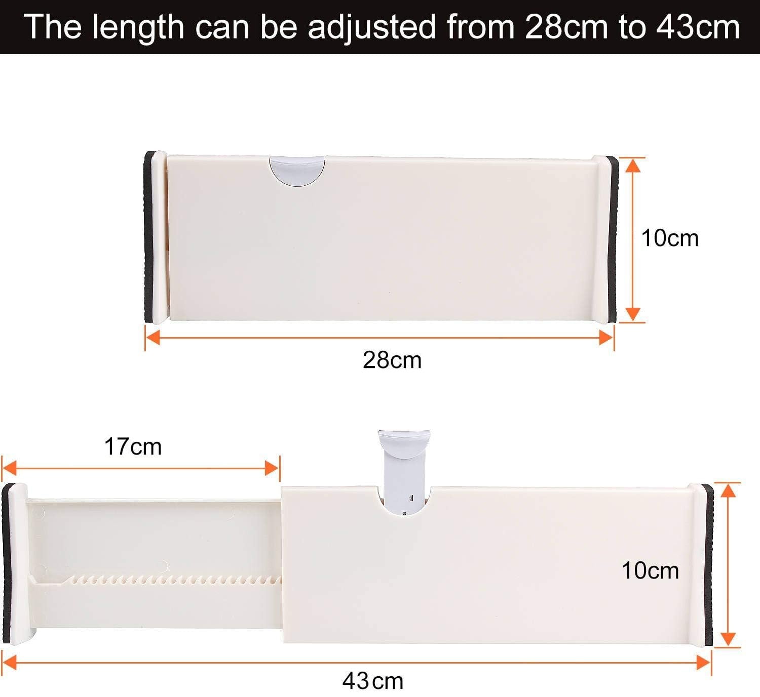 Adjustable Drawer Separator - Size