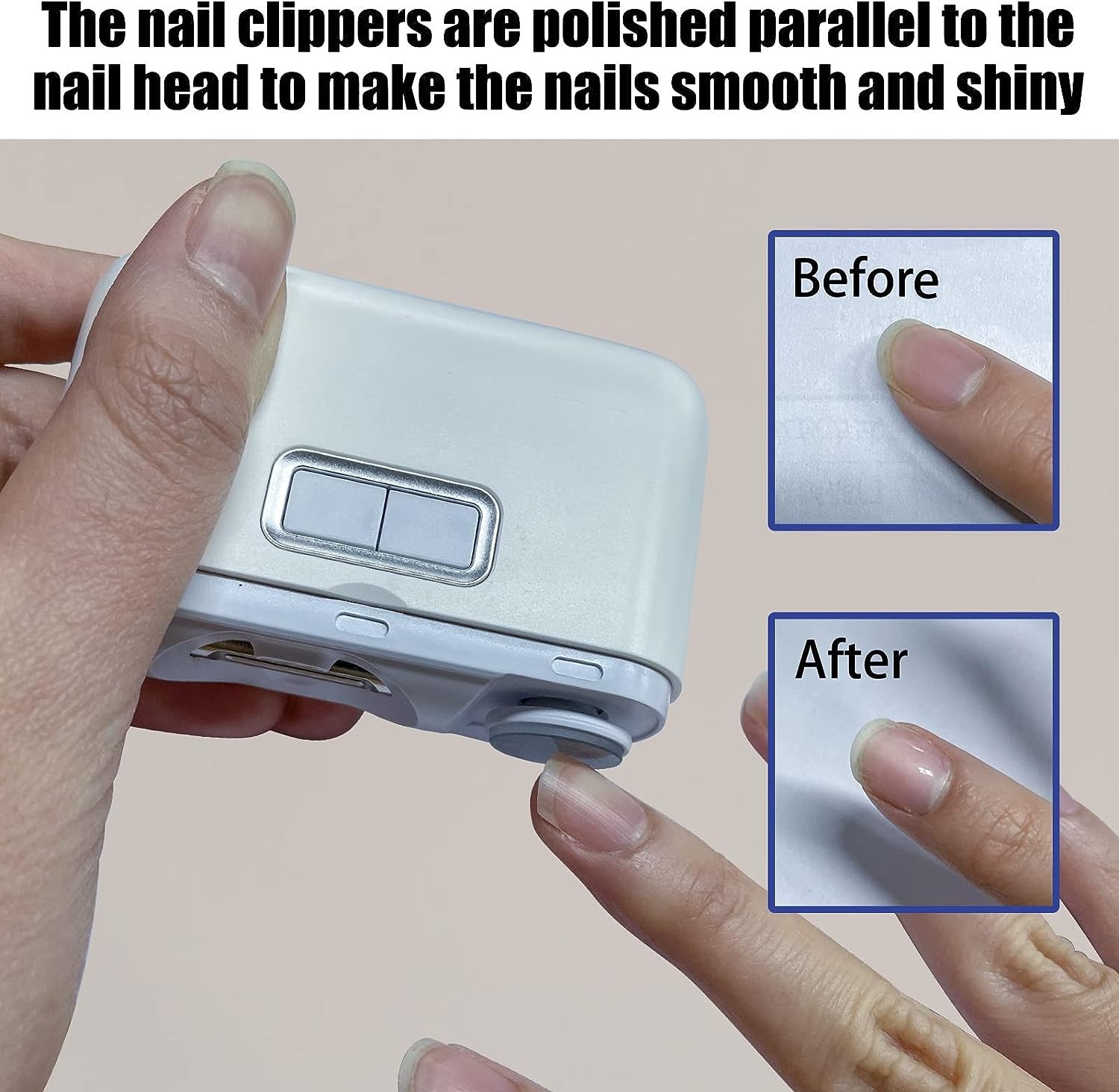 Electric Polishing Nail Clipper, Automatic Nail Cutter Scissors