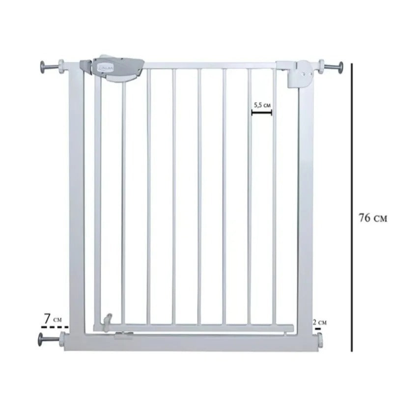 Showcasing Children Safety Gate with its size 