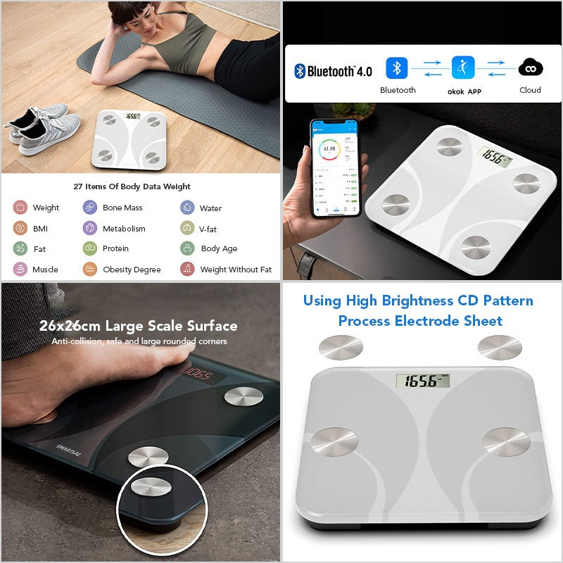Displaying the features and functions of Bluetooth Body Fat Scale