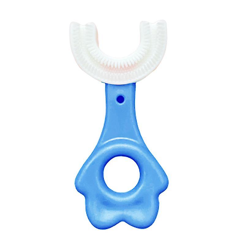 U-Shaped Kids Toothbrush - Blue color 