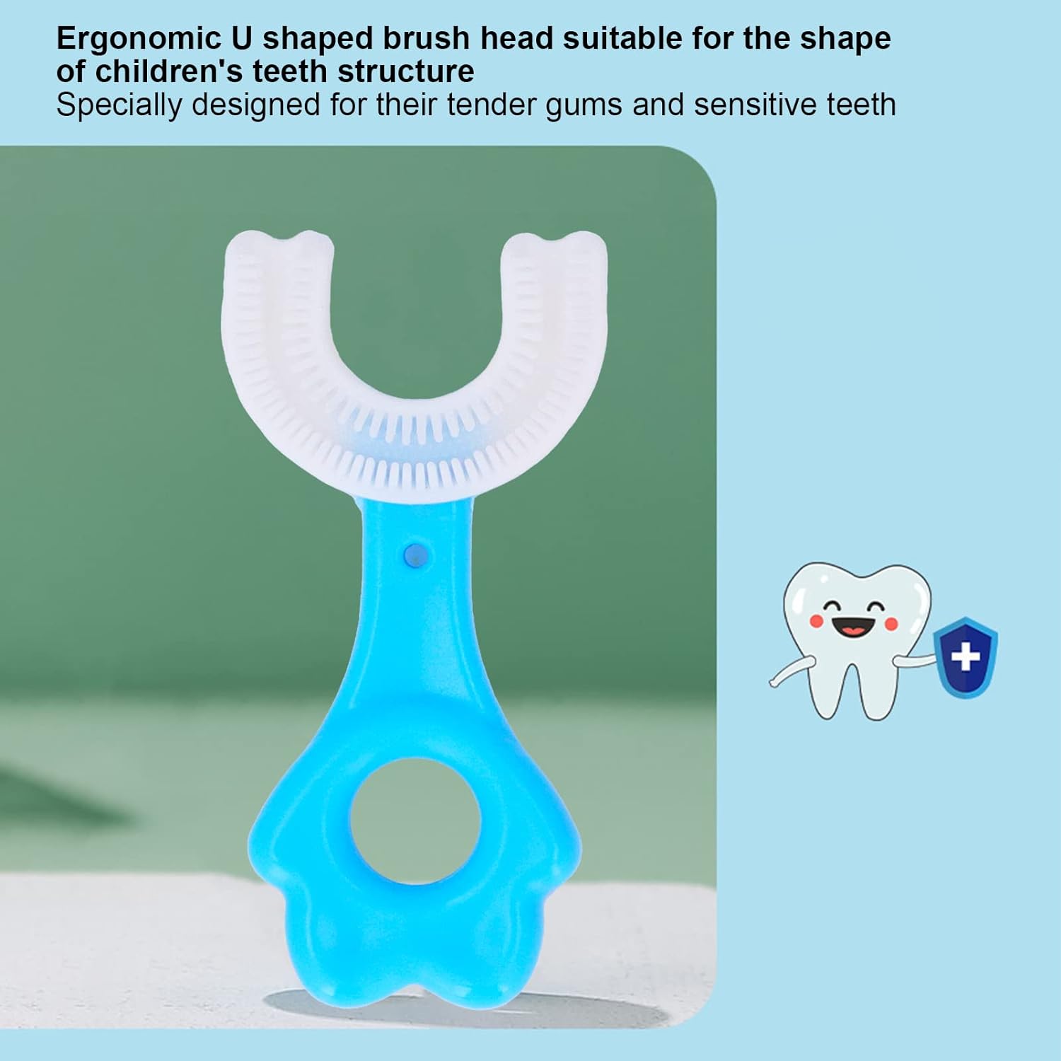 U-Shaped Kids Toothbrush with brief description 