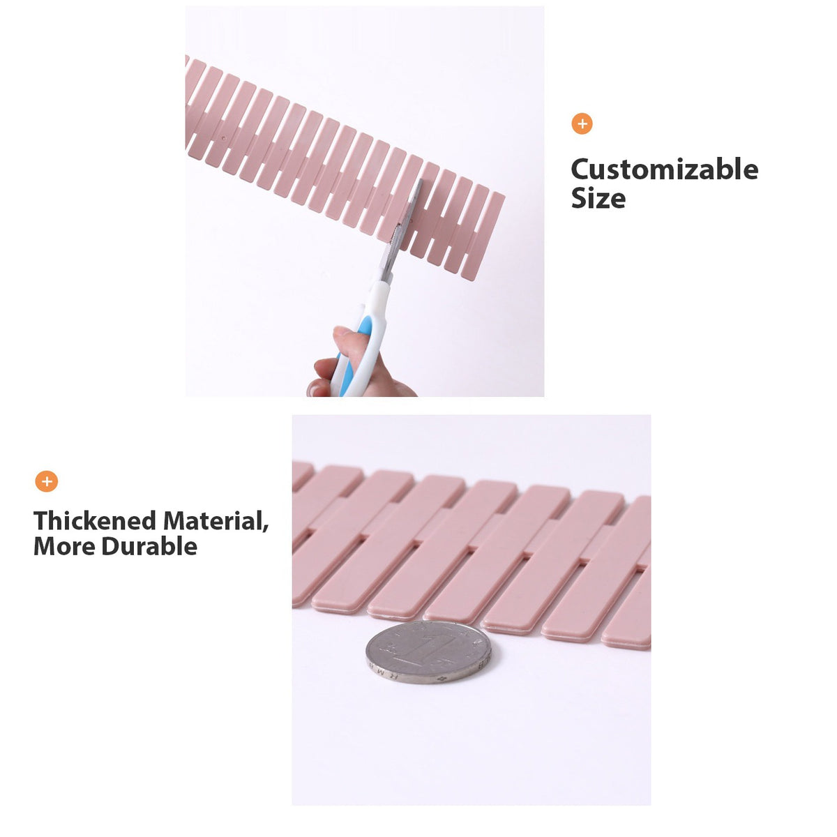Adjustable Drawer Dividers - Customizable Size and Thickened Material  