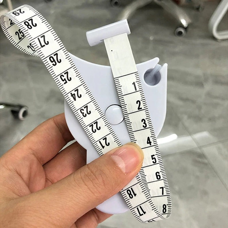 someone holding Body Measure Tape 