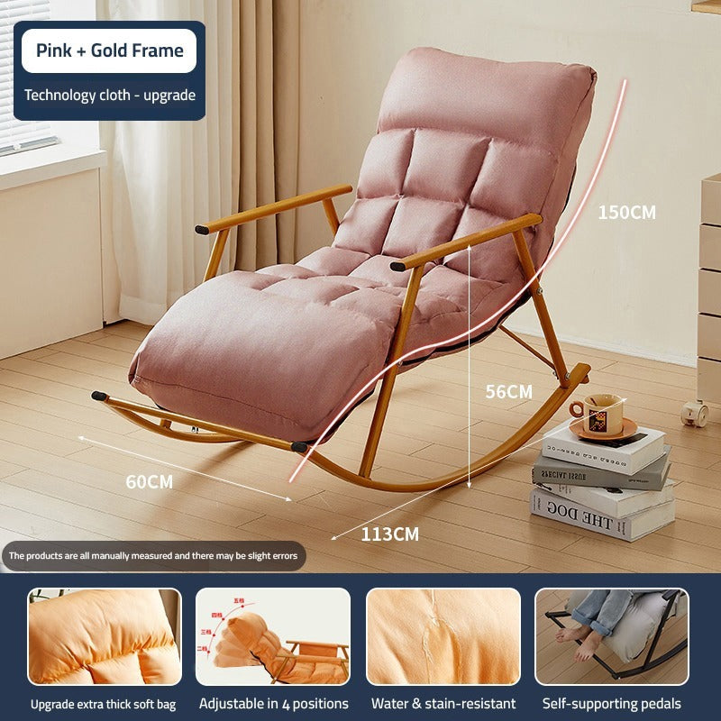 Modern Rocking Chairs with Leg Rest Recliner Armchair Sofa for Livin