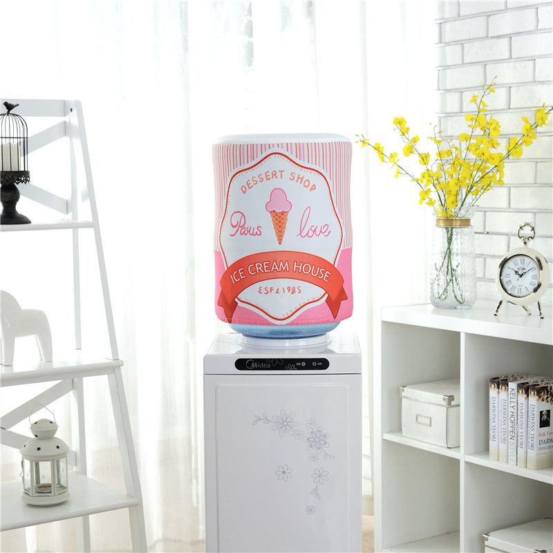 5 Gallons water bottle can covered neatly using Ice cream design Water Dispenser Can Cover