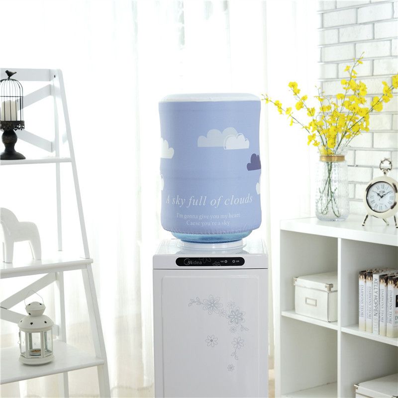 5 Gallons water bottle can covered neatly using Cloud design Water Dispenser Can Cover