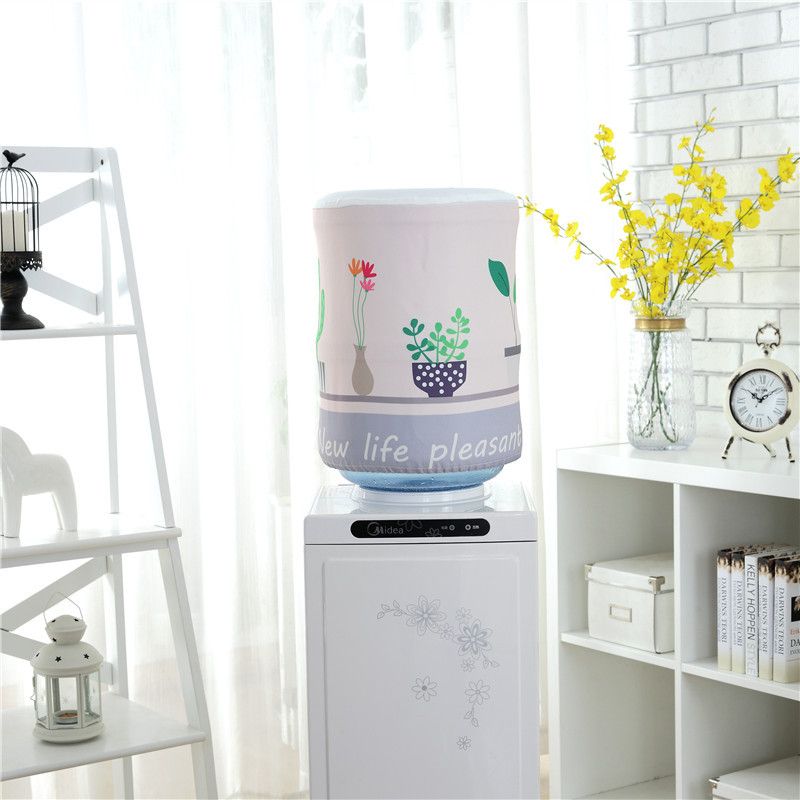 5 Gallons water bottle can covered neatly using Flower design Water Dispenser Can Cover 