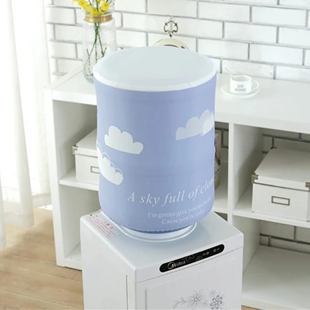 5 Gallons water bottle can covered neatly using Cloud design Water Dispenser Can Cover