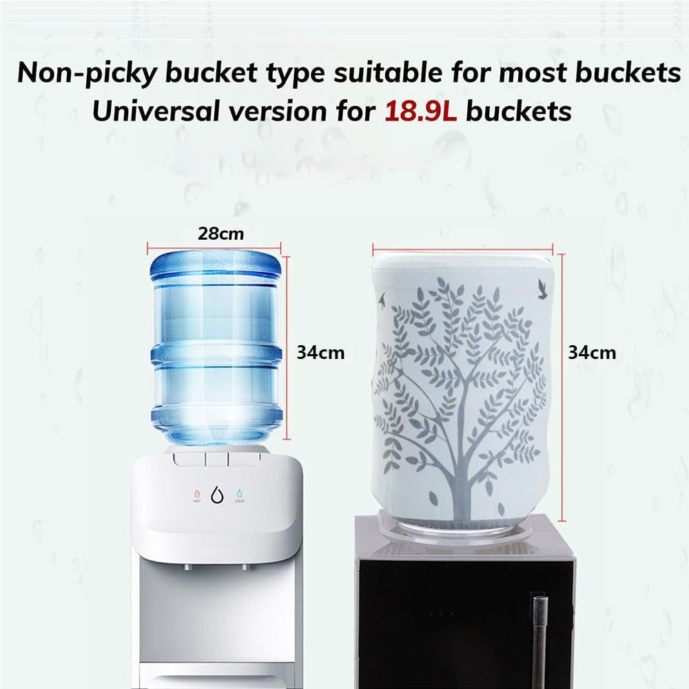 Comparison of Water Dispenser Can Cover's size with 5 gallon water bottle can