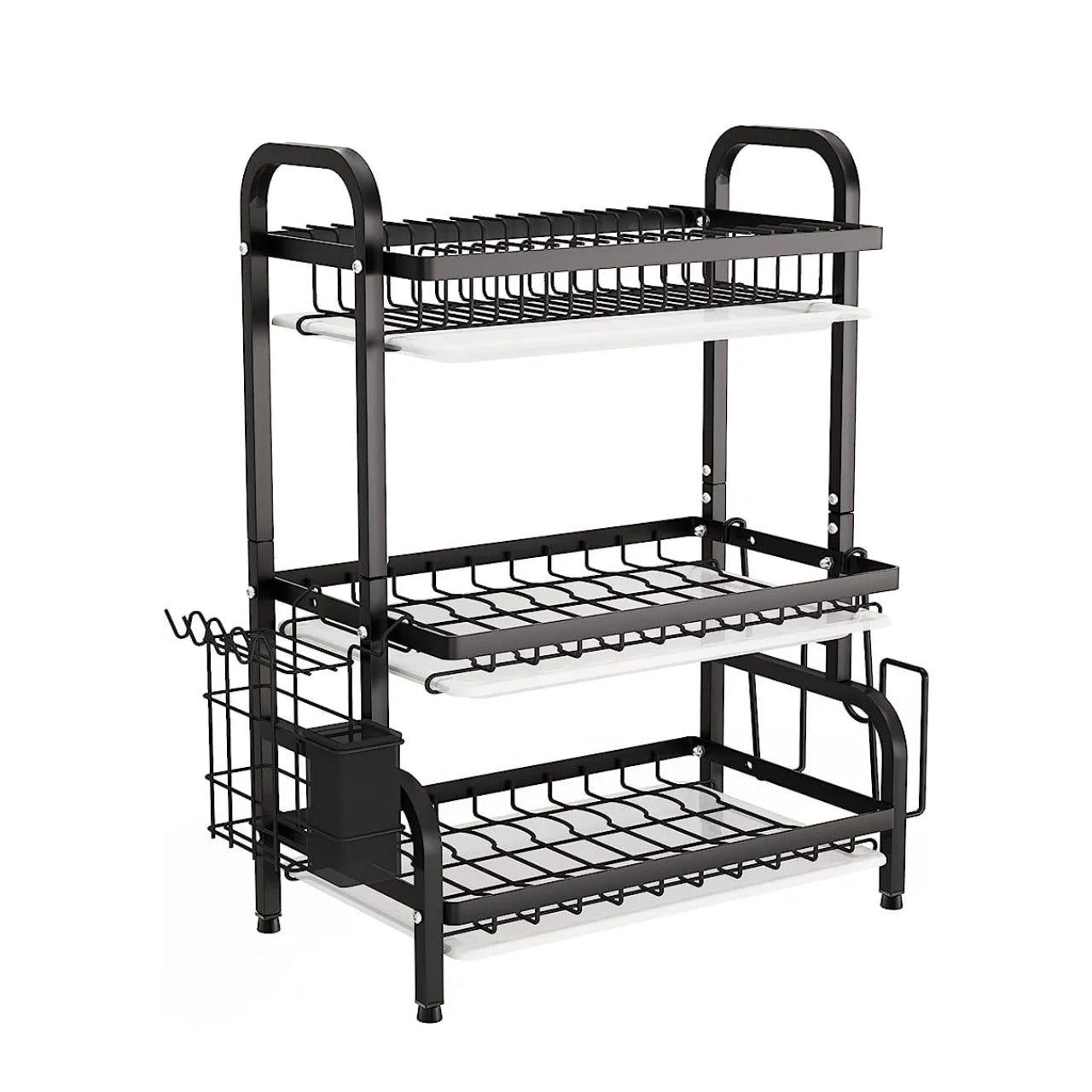 Kitchen Dish Drying Rack in black color