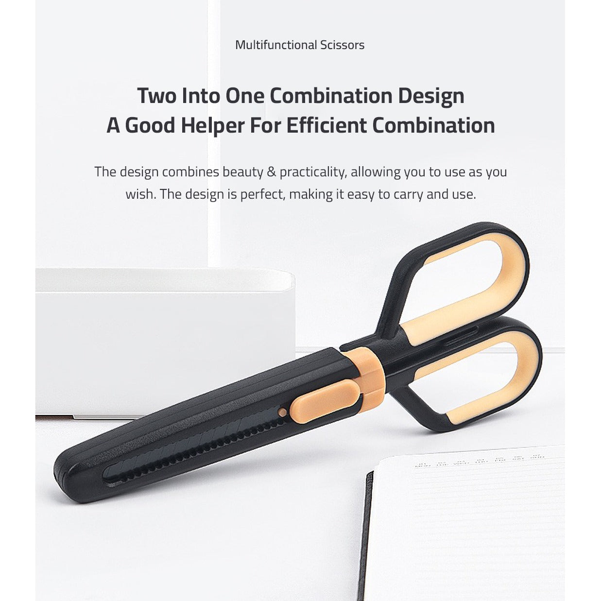 Showcasing Scissors with Paper Cutting Blade 