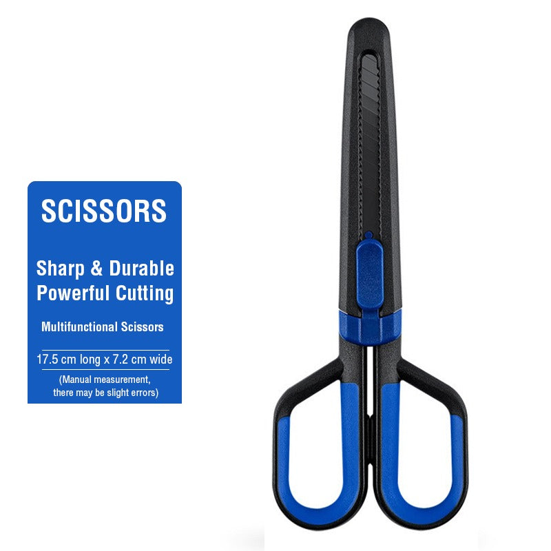 Scissors with Paper Cutting Blade - Creative Art Utility Knife for Office and Student Scissors with Paper Cutting Blade - Creative Art Utility Knife for Office and Student