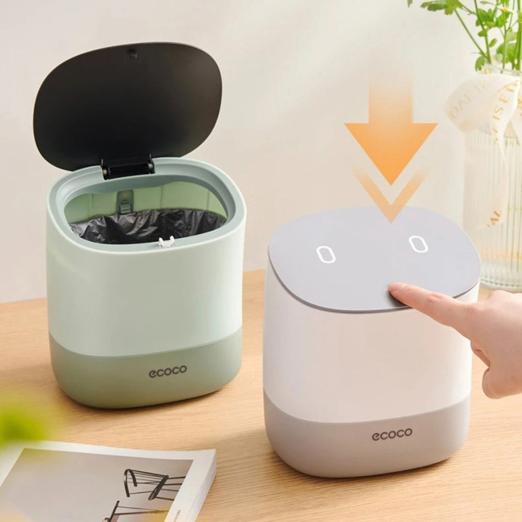 ECOCO Small Mini Desktop Waste Bin - Office Trash Can, Home Garbage Basket ECOCO Small Mini Desktop Waste Bin - Office Trash Can, Home Garbage Basket