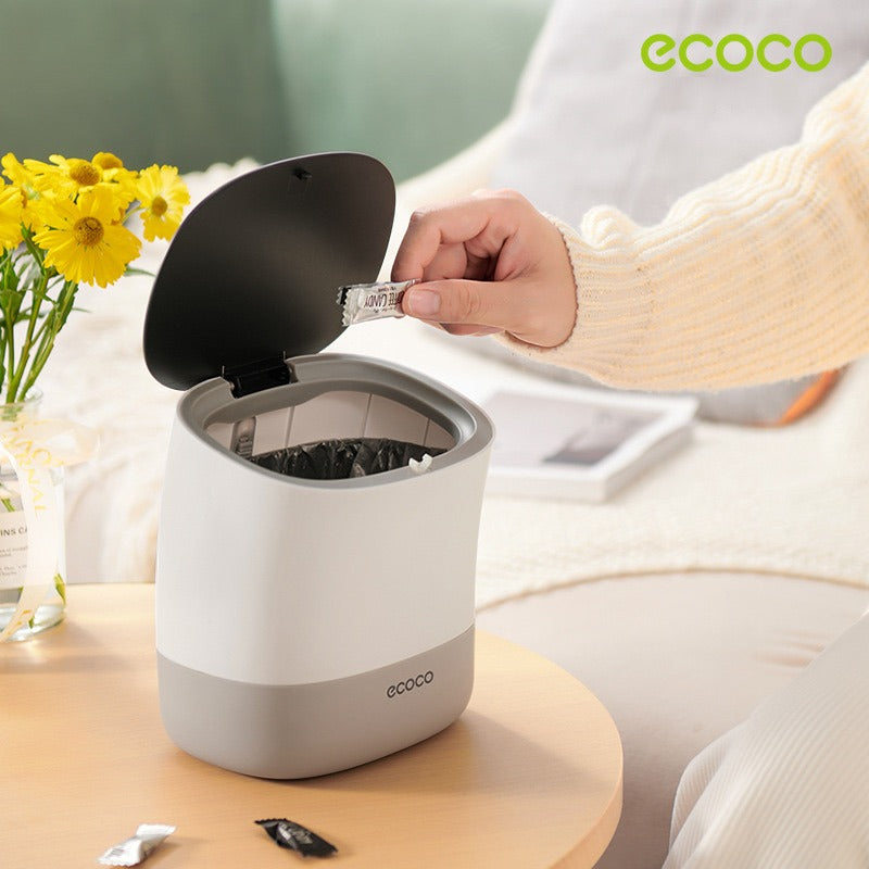 ECOCO Small Mini Desktop Waste Bin - Office Trash Can, Home Garbage Basket ECOCO Small Mini Desktop Waste Bin - Office Trash Can, Home Garbage Basket
