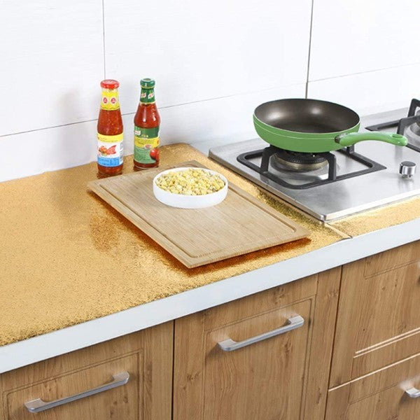 Sticking the kitchen with waterproof, oil-proof aluminum foil sticker self-adhesive wallpaper
