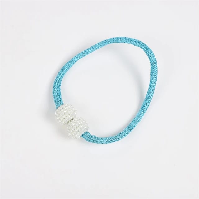 Showcasing Blue Color Magnetic Curtain Binding Rope