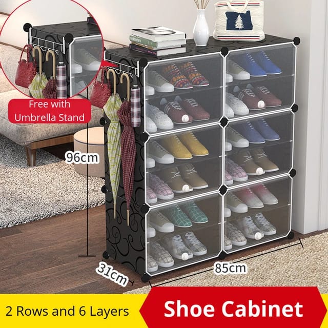 2 Rows 6 Layers shoe cabinet