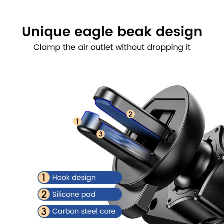 Mobile Phone Holder for Car - 360° Rotatable Gravity Sensing Smartphone Stand, Air Vent Clip Mount Mobile Cell Stand Mobile Phone Holder for Car - 360° Rotatable Gravity Sensing Smartphone Stand, Air Vent Clip Mount Mobile Cell Stand