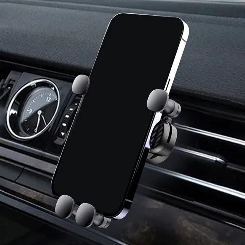 Mobile Phone Holder for Car - 360° Rotatable Gravity Sensing Smartphone Stand, Air Vent Clip Mount Mobile Cell Stand