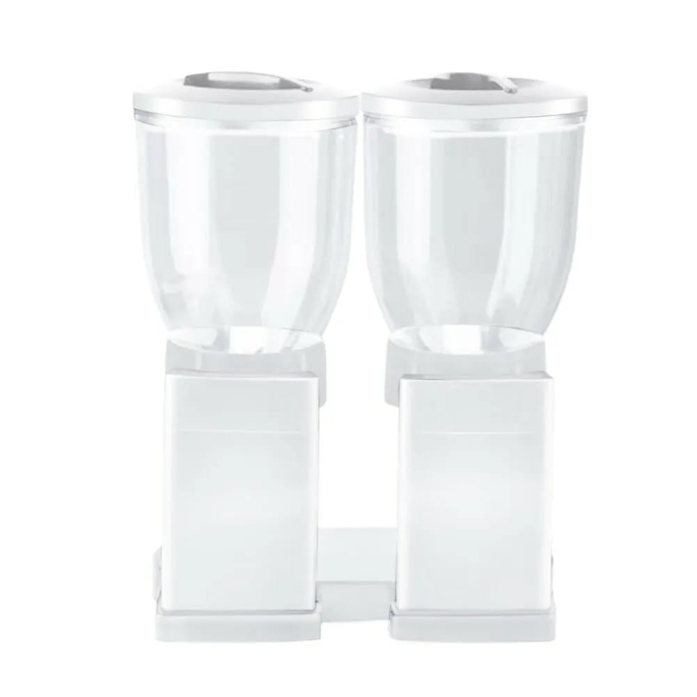 Double-Headed Snack and Cereal Dispenser Double-Headed Snack and Cereal Dispenser