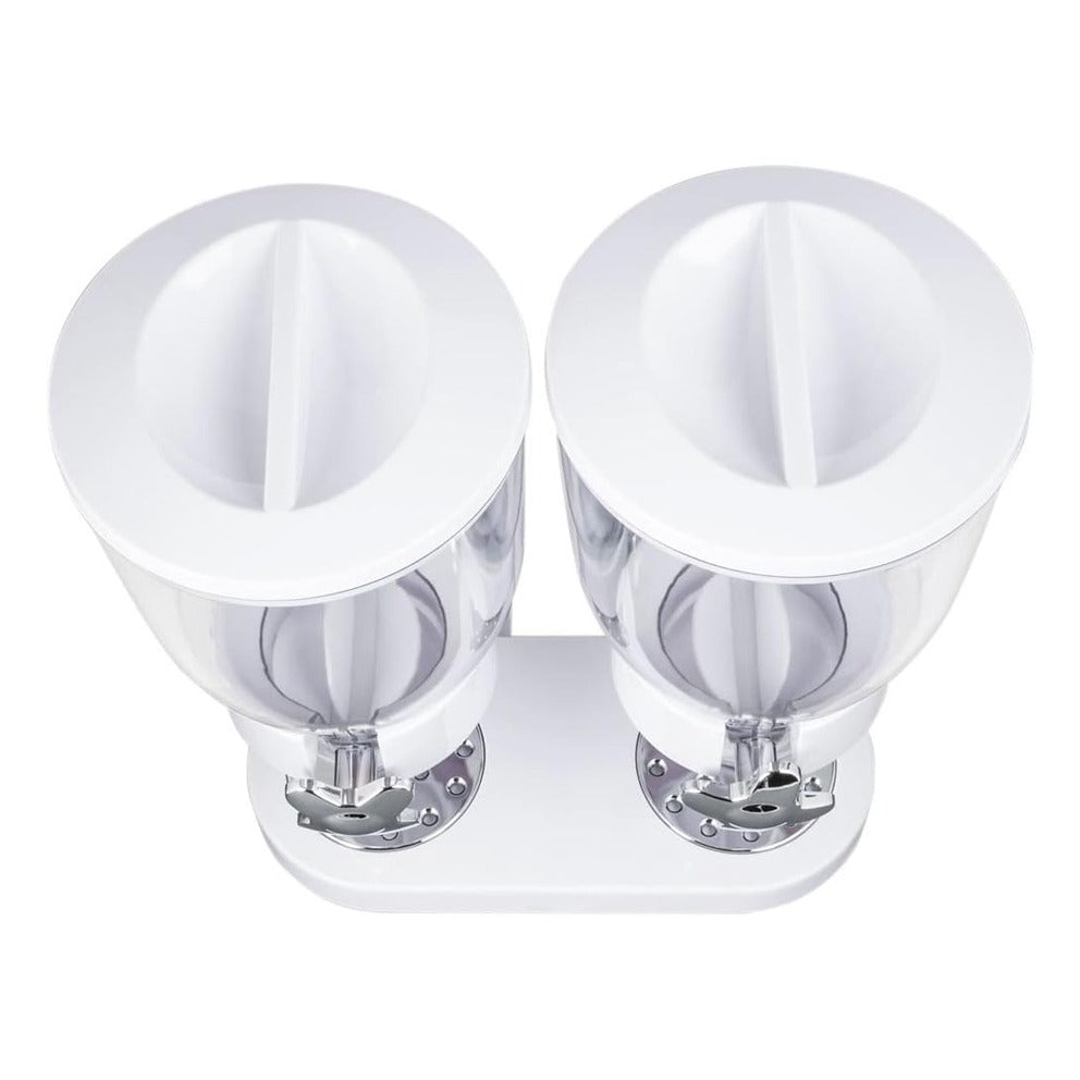 Double-Headed Snack and Cereal Dispenser Double-Headed Snack and Cereal Dispenser