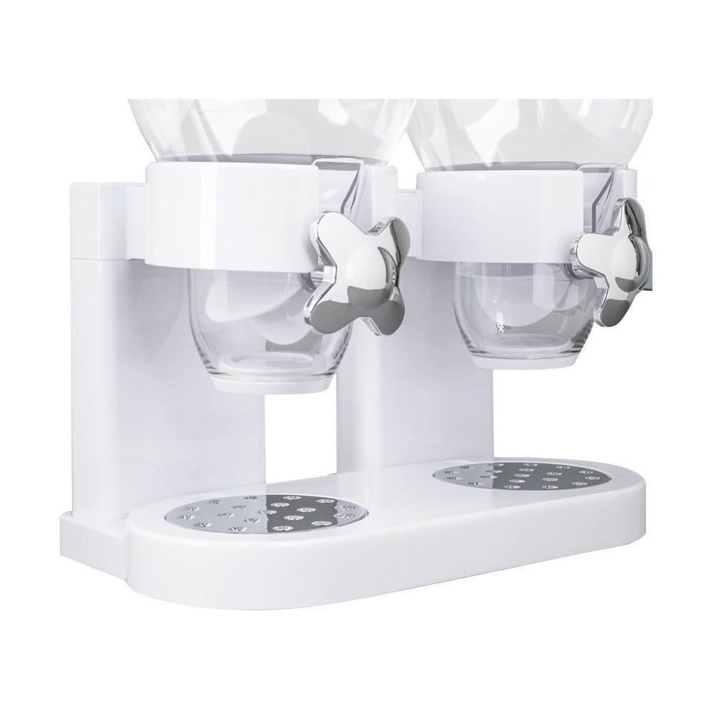 Double-Headed Snack and Cereal Dispenser Double-Headed Snack and Cereal Dispenser
