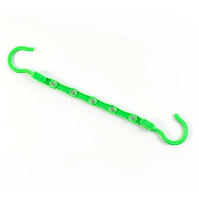 Green color Multifunctional Adjustable Hook Cloth Hanger